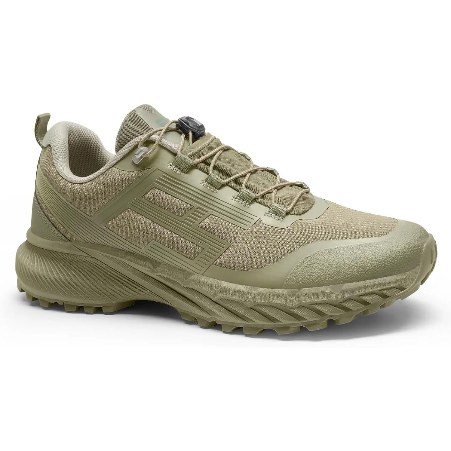 FREE SOLDIER Men's Minimalist Tactical Shoes - Breathable Upper, Nylon Mesh, Adjustable Laces, Lightweight, Non-Slip for Trail Running, Hiking, Walking