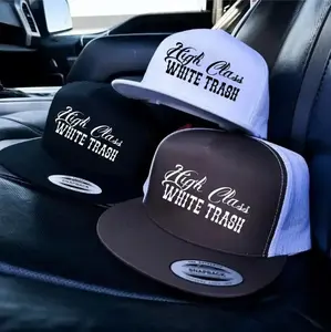 High Class White Trash Snapback Hat - Cotton Fitted Style for Casual Outings