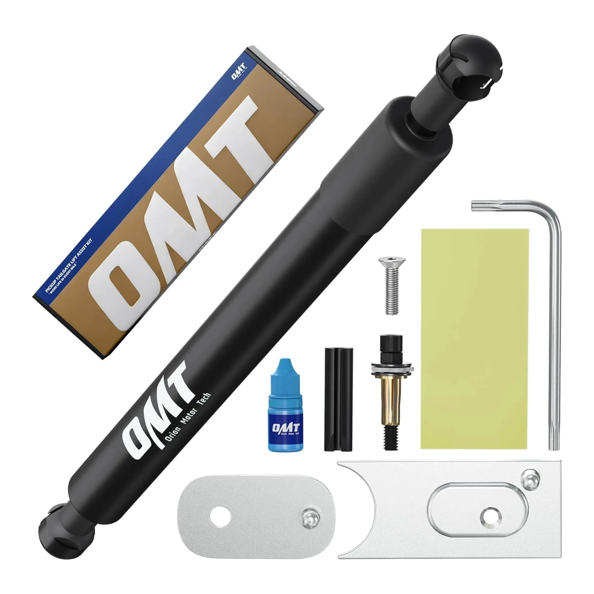 【SpotlightDay】Orion Motor Tech Truck Tailgate Assist Compatible with 2009-2025 Dodge Ram 1500 2500 3500, Pickup Tailgate Lift Assist Hardware & Mylar Sheet Kit 2009 2010 2011 2012 2013 2014 2015 2016 2017 2018 2019 2020-2025 Dodge Ram 1500 2500 3500