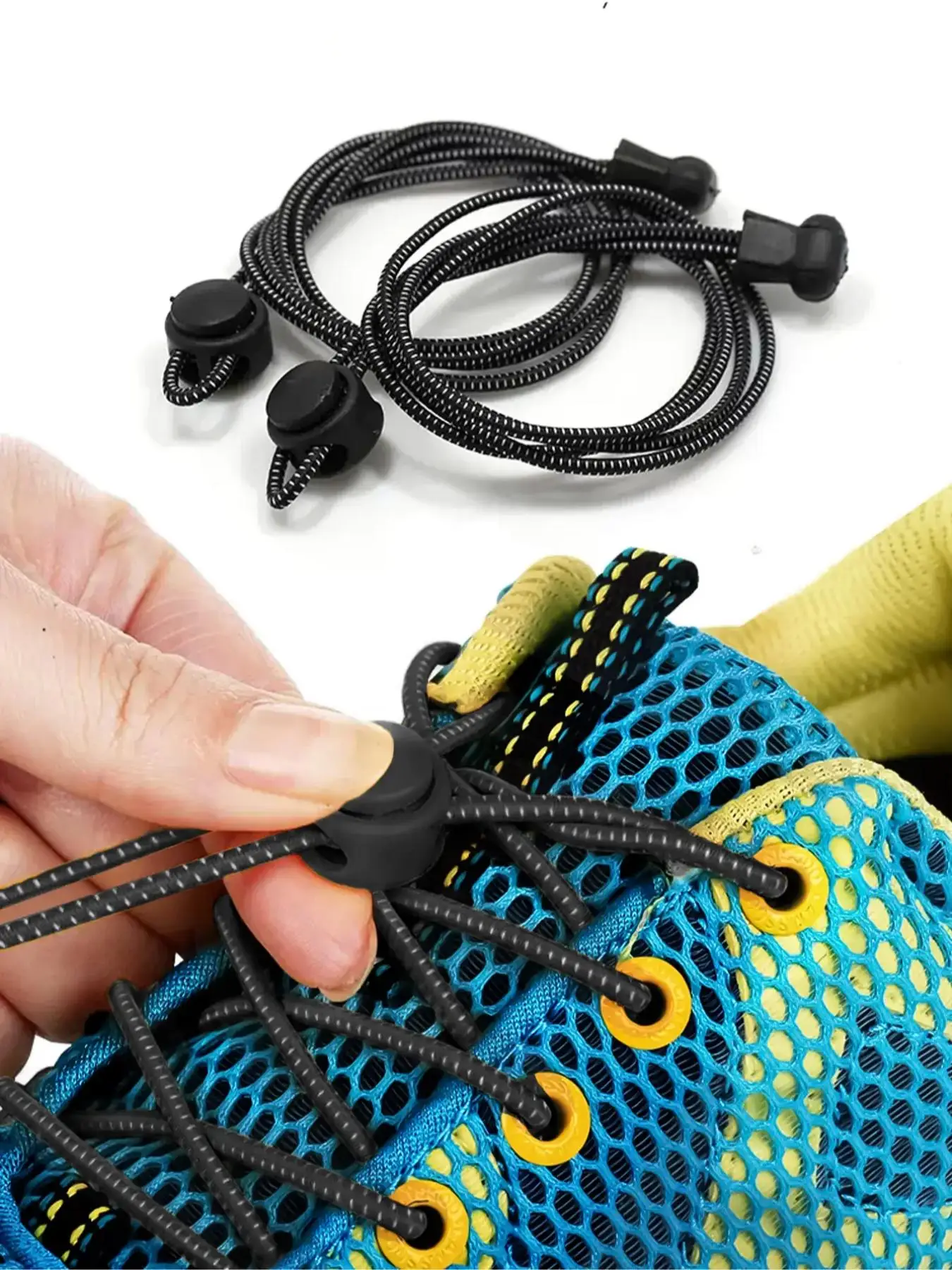 Simple Plain Elastic Lace-free Shoelaces, Casual High Elastic Quick Laces for Women & Men, Casual Versatile Shoelace for Sneakers and Boots, All-match