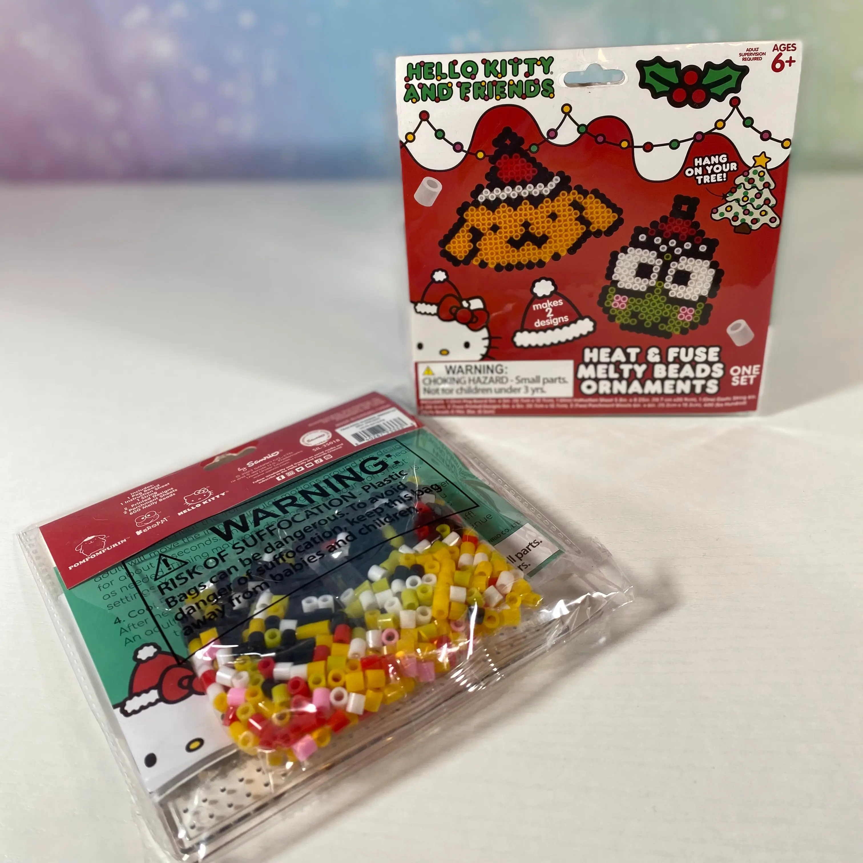 Sanrio Christmas DIY Fuse Bead Ornament Set