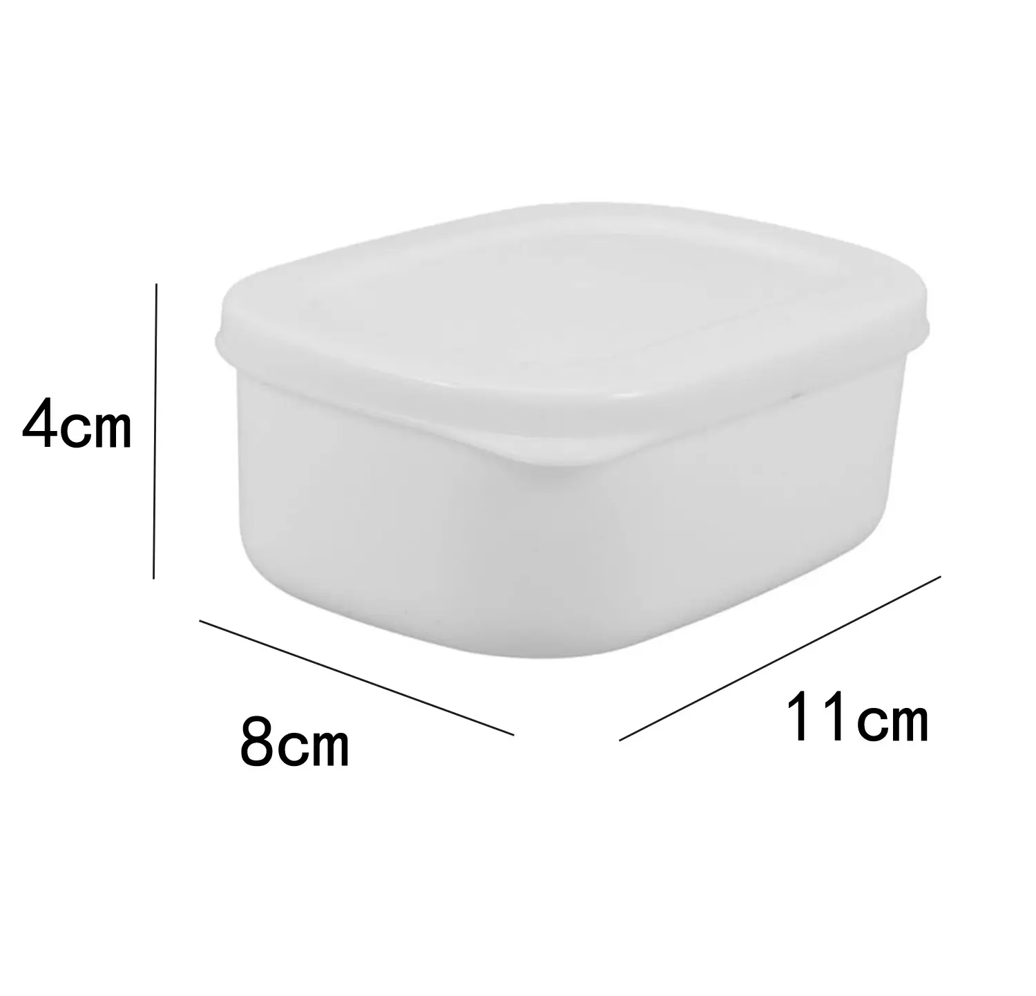 Caja de almacenamiento reutilizable para refrigerador de 4 piezas con tapa transparente; ideal para la preparación de alimentos congelados en la cocina y el almacenamiento de granos.