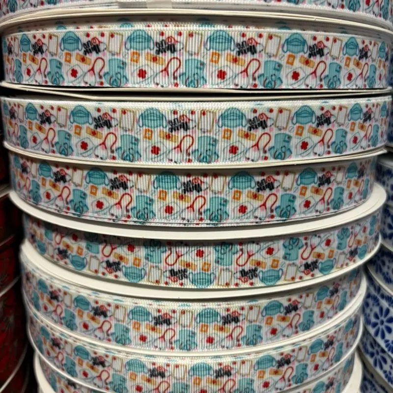 6/8" NURSE Grosgrain Ribbon 100-Yard Roll 6/8" NURSE Grosgrain Ribbon 100-Yard Roll