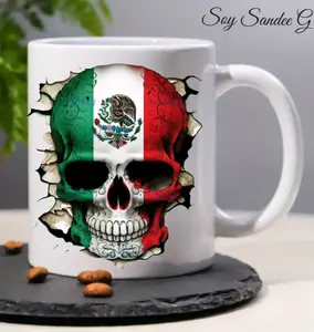 Mexican Skull - UVDTF Decal for cups/hard surfaces Sticker uvdtf wrap