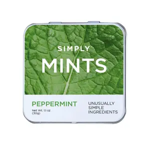 Simply Mints | Peppermint Breath Mints | Pack of Six (180 Pieces Total) | Breath Freshening + Aspartame-Free + Vegan + non-GMO