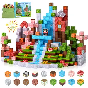 Magnetic Blocks-100PCS Magnetic Building Blocks for Kids, Educational & Creative Play, Stable & Easy Assembly, Perfect for Ages 3+, Magnetic Building Set