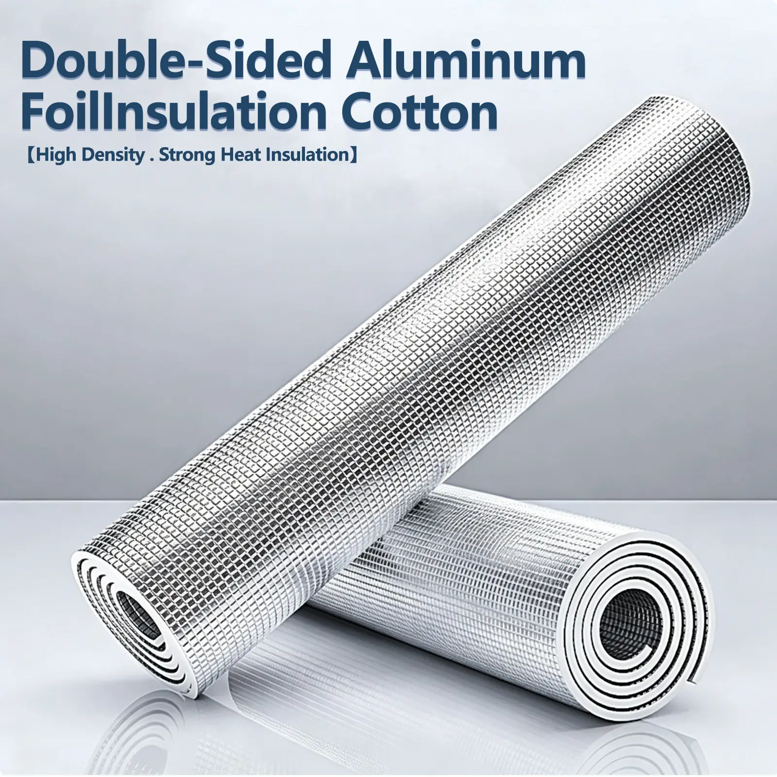 Self Adhesive Aluminum Foil Insulation Roll - Reflective Thermal Barrier, Waterproof, Fireproof for Roof, Attic, RV, 15.7" x 118.1" Home Improvement Building Supply