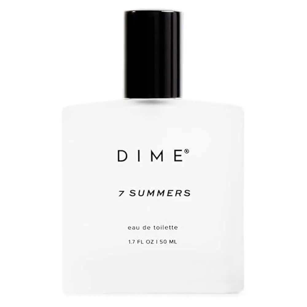 DIME 7 Summers Women's EDT Perfume Spray, Warm Sweet Floral Gourmand Fragrance with Juicy Pear, Bergamot, Lavender, Vanilla Orchid, Coconut, Blonde Woods & Musk, Vegan, 50 mL / 1.7 fl oz