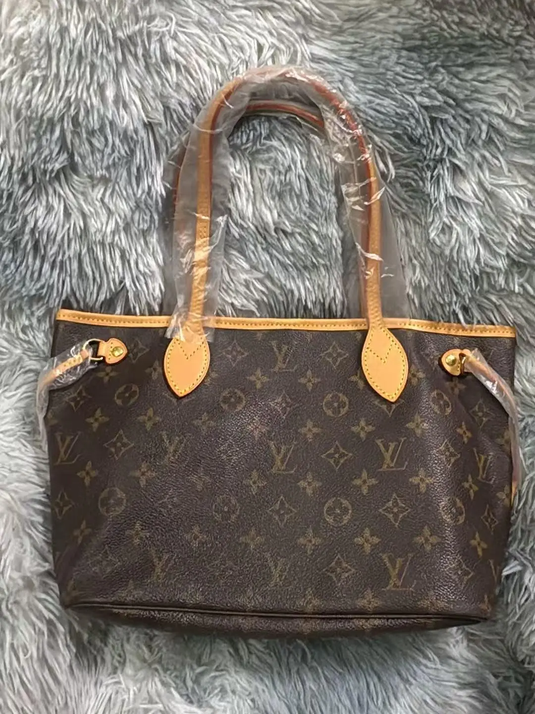 Pre-owned Louis Vuitton Authentic Vintage Neverfull PM Monogram Small Tote Bag LV Discontinued Preowned Daily Shoulder Handbag Unisex Repaired