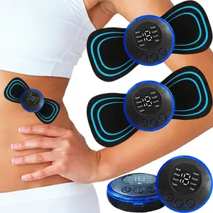 Cervical Spine Massage Patch, Multi-Functional EMS Muscle Stimulator Mini Portable Pocket Massager for Neck, Shoulder, Waist & Leg