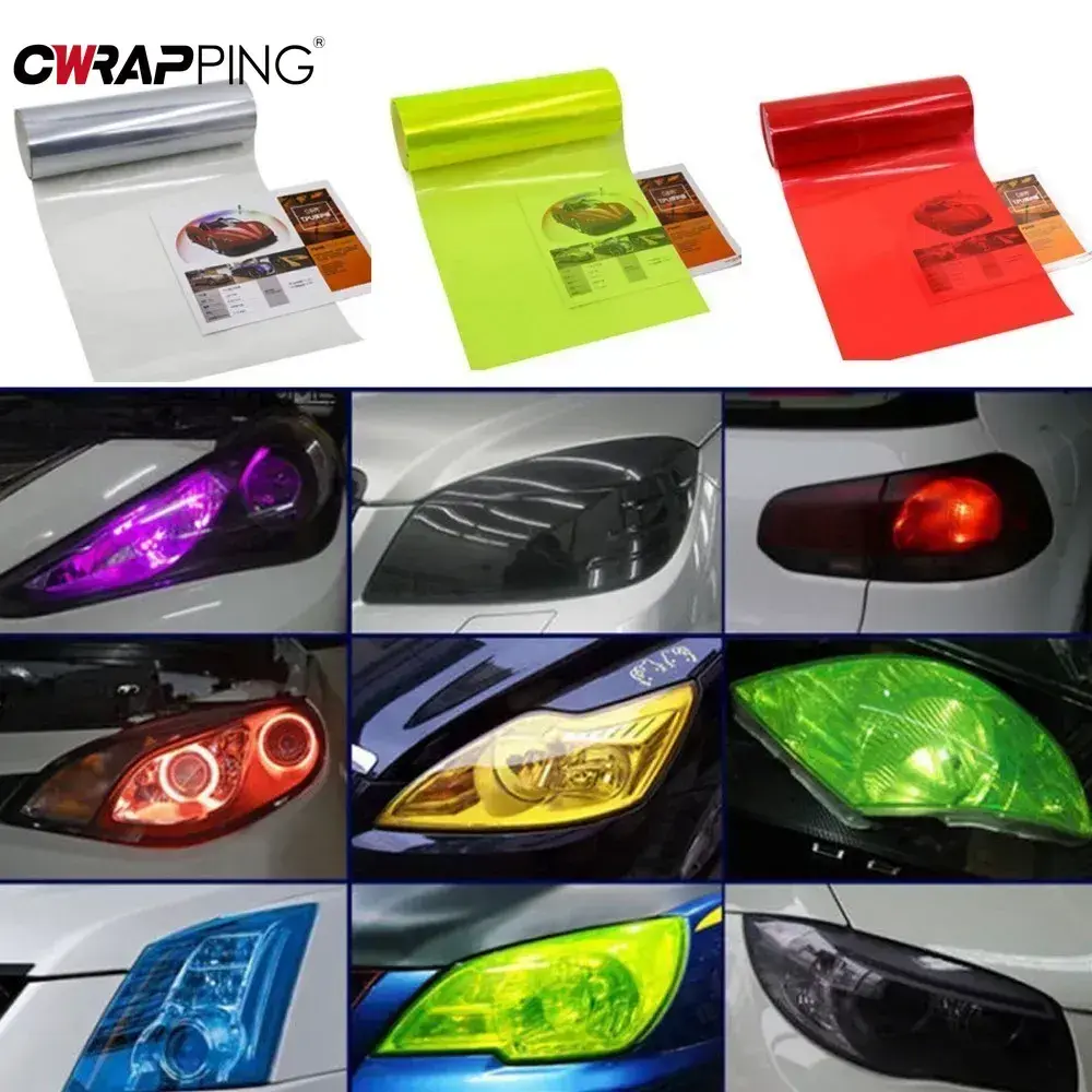 2026 New Car Light Film Customized Car Color Tint Headlight Taillight Fog Light Vinyl Film Rear Lamp Tinting Films Exterior Accessory For your Cars