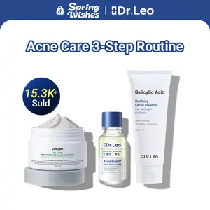 【Bundle & Save】Dr.Leo Salicylic Acid Acne Treatment Set | 24H Pimple Rescue + 15 Minutes Blackhead Removal + Pore Detox + Oil Control  |   Drying Lotion Plus + Clay Mask + Cleanser Skin Repair