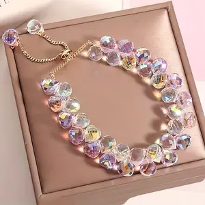 Women'S Fashion Bracelets, Beach Bracelets, Double-layer Transparent Bracelets, Double-layer Transparent Colorful Bracelets, Great Choice For Halloween Gifts, Christmas Gifts, Valentine'S Day Gifts, Birthday Gifts, Elegant Bracelets