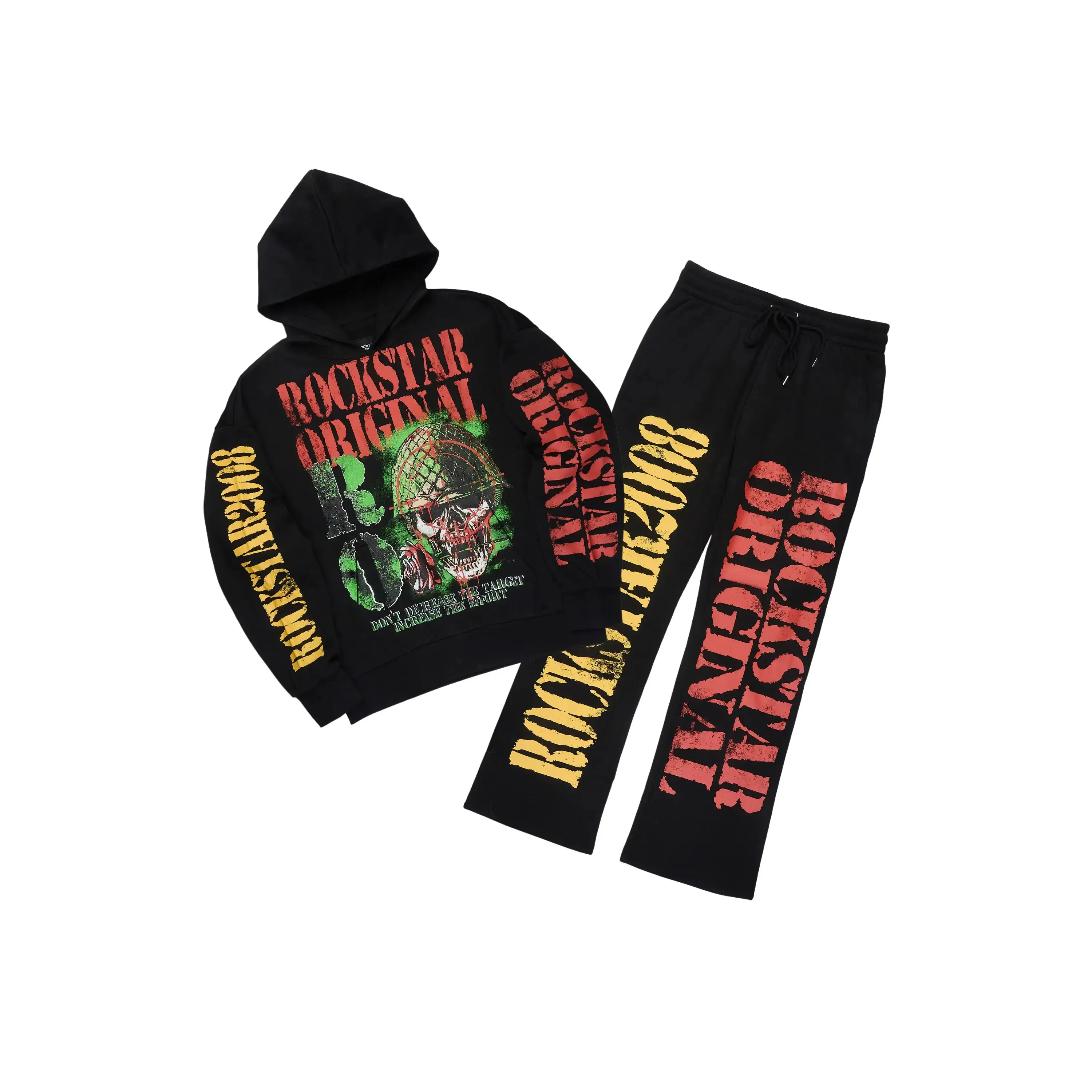 Killshot Romance Black Hoodie/Baggy Pant Track Set