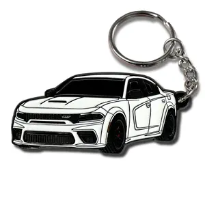 Dodge Charger SRT RT Keychain, Premium Car Key Fob Accessory for Dodge Owners, For Muscle Car Enthusiasts & Charger Fans, Stylish Automotive Gift for Daily Carry