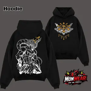 Vintage Mahoraga JJK Oversized Anime Streetwear Washed Tee - Unisex T-shirt - Unisex Hoodie, Soft Cotton Unisex Apparel, Gift for Jujutsu Kaisen Fans, Anime Graphic Tee