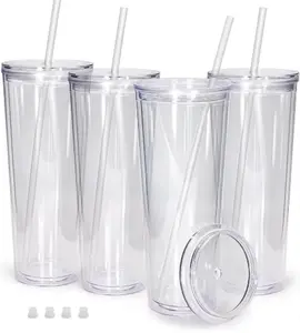 24 Oz Double Walled  Acrylic Tumbler