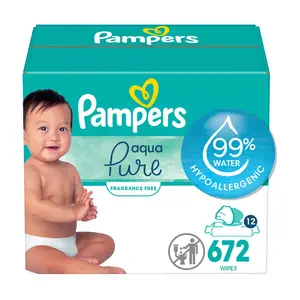Pampers Aqua Pure Sensitive Baby Wipes - 672ct