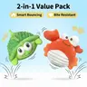 Dog Interactive Jumping Ball - Prey-Like Plush Toy for Small/Medium Dogs, Motion-Activated, Auto Roll, Random Path Movement, USB Rechargeable, Durable & Safe, Solo Play, Indoor Exercise, Boredom & Anxiety Relief
