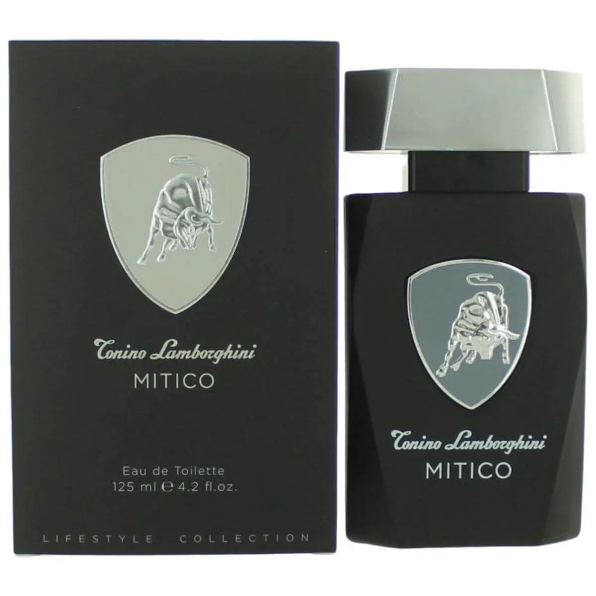 TONINO LAMBORGHINI Mitico Eau de Toilette, Minty Fresh Spice Scent with Notes of Musk & Cedar Wood, Long-Lasting Cologne for Men, 4.2 fl oz, Signature Scent, 4 To 4.9 Fl Oz, Tony Lamborghini, Musks & Woods