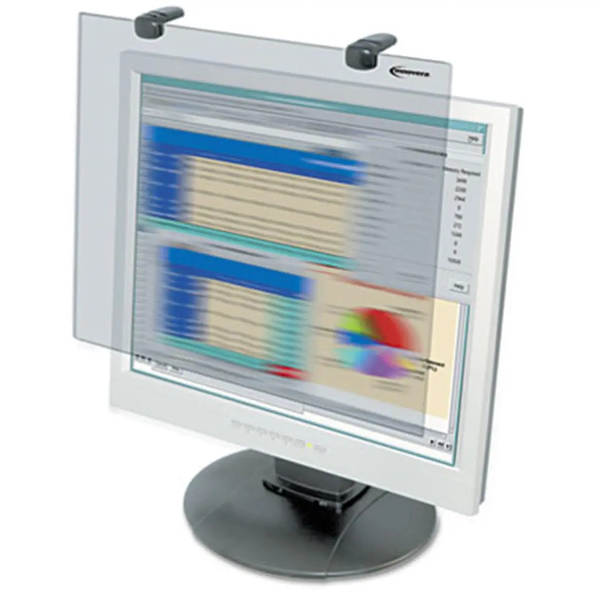 Antiglare Blur Privacy Monitor Filter for 15 in. LCD Monitors, 95% Glare Reduction, Blurred Sides, Frameless, Neutral, with Microfiber Cleaning Cloth