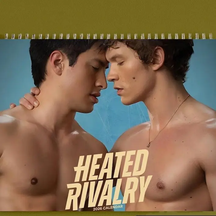 Heated Rivalry 2027 Calendar, Spicy Romance Photo Calendar, Male Aesthetic Wall Calendar, LGBTQ+ Lovers Art Calendar