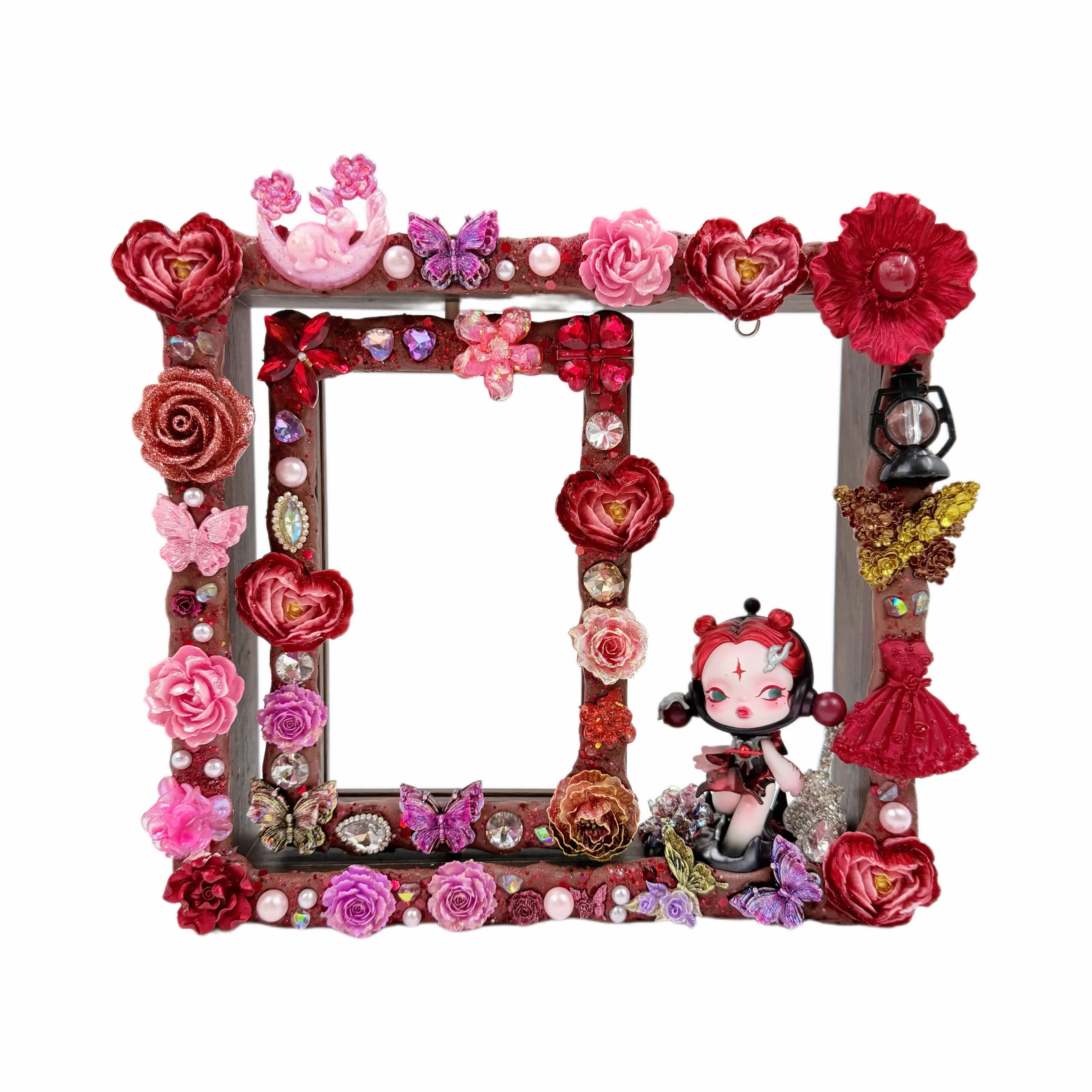 Handmade Rotating Photo Frame with Silver Glue, DIY Craft Kit - Kosbling Handmade Blind Bag