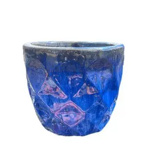 9783C1A - Cobalt Blue Ceramic Dynamic Planter