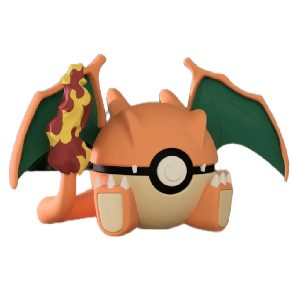 Charizard Themed Decorative Poké Ball - Collectible Office Decor for Pokemon Fans, Intricate Design, Durable Material