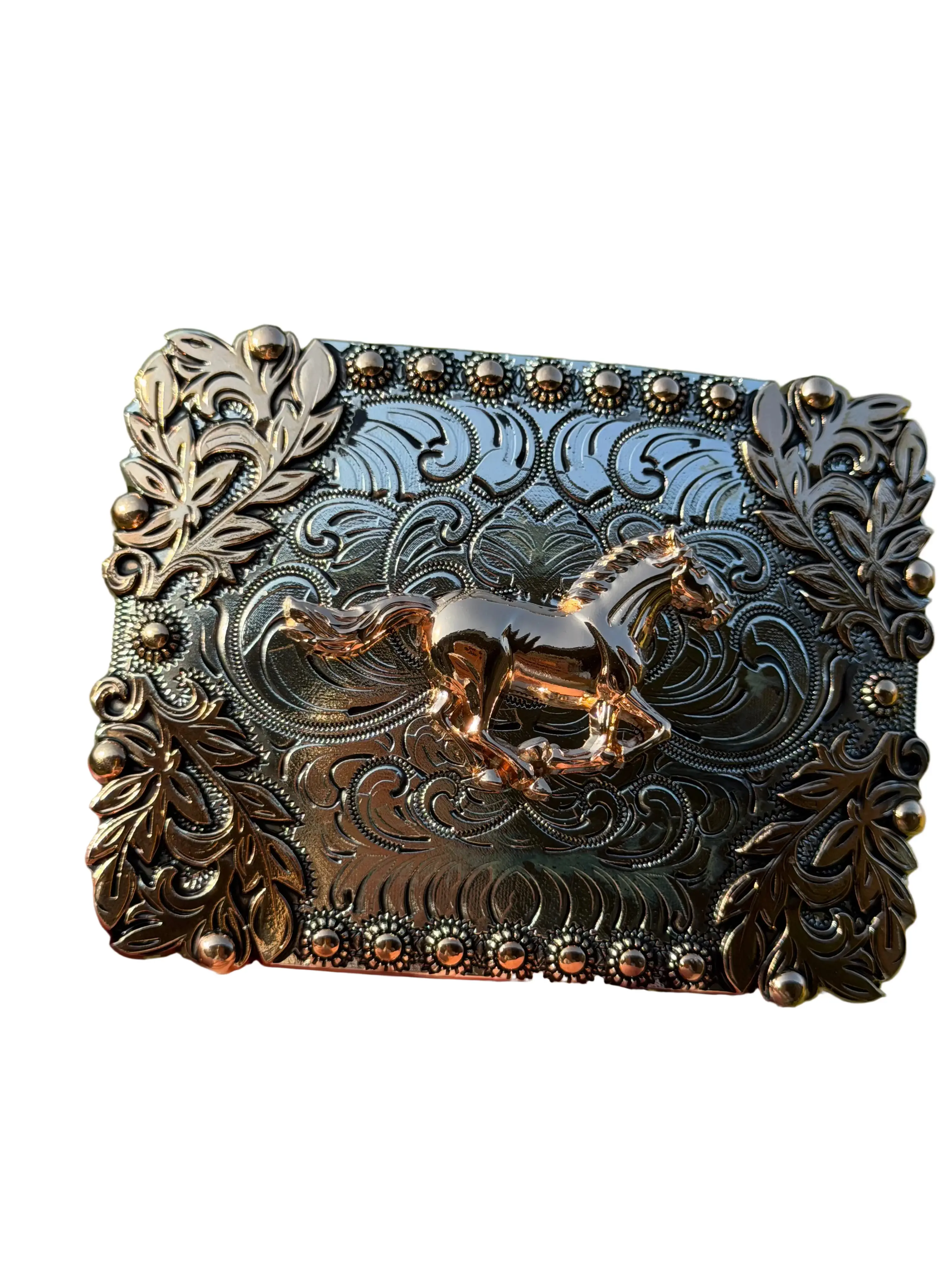 Western Horse Belt Buckle