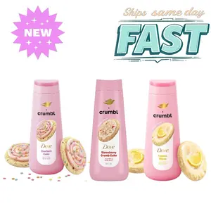 Dove Crumbl Moisturizing Liquid Body Wash Lemon Glaze, Confetti Cake 20 oz shapeable soap Gentle Hypoallergenic Hydrating Scent