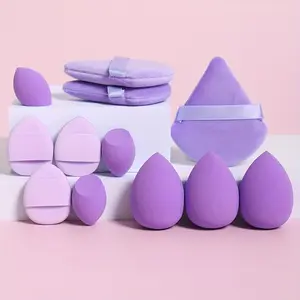 Black Friday special 12-piece multifunctional makeup sponge set includes 3 puff, 3 mini puff, 3 beauty sponges and 3 small beauty sponges suitable for all skin colors.