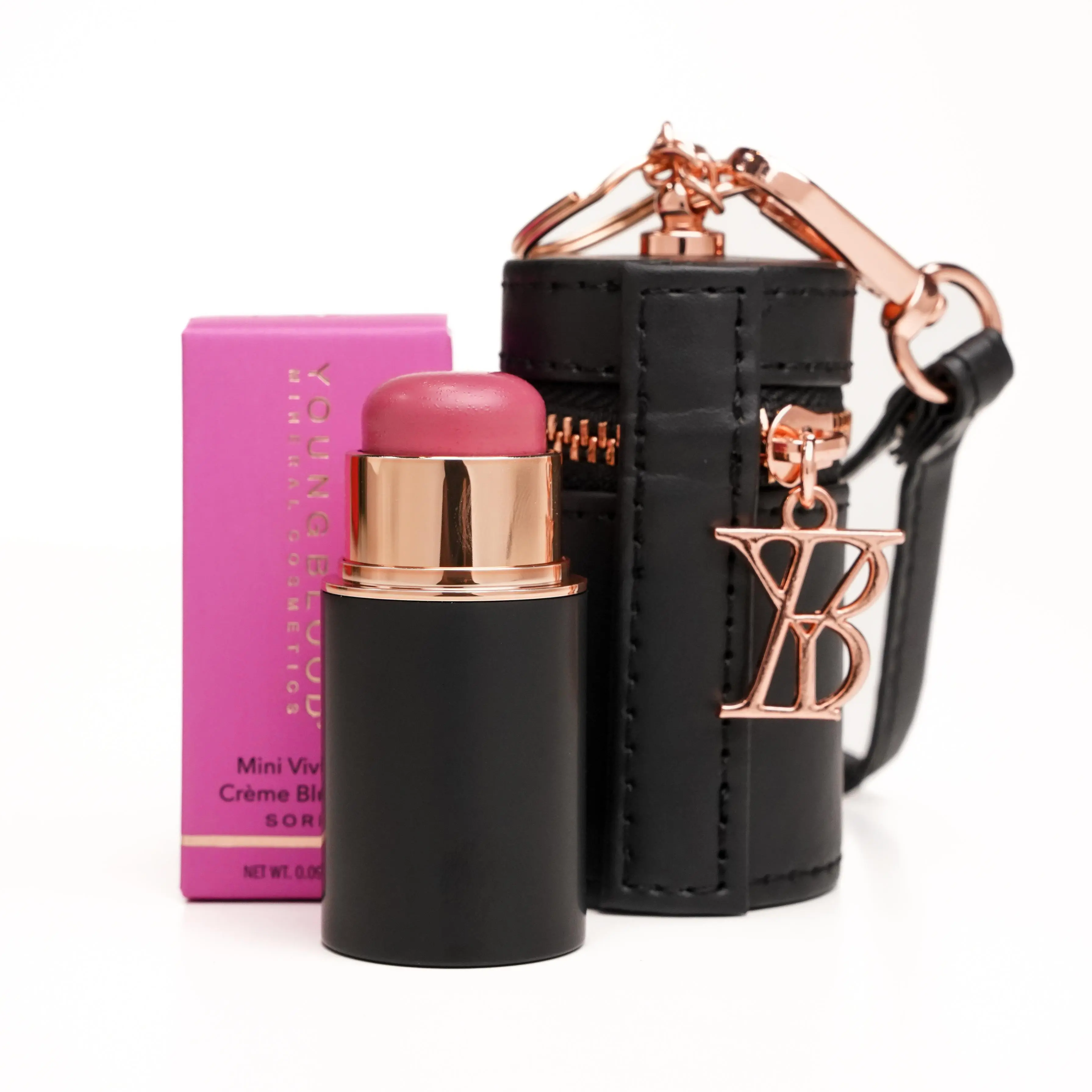 YB Mini VividLuxe Crème Blush Stick - Sorbet | Hydrating Cheek & Lip Color | Creamy Texture and Radiant Finish | Clean Ingredients | Multi-Use Makeup | 8 Vivid Shades