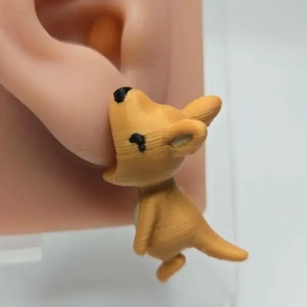 Kangaroo Bite/Chomp Stud Earrings
