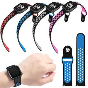 Doemoil Fitbit Versa/Lite Edition/Special Edition Soft Silicone Replacement Watch Band
