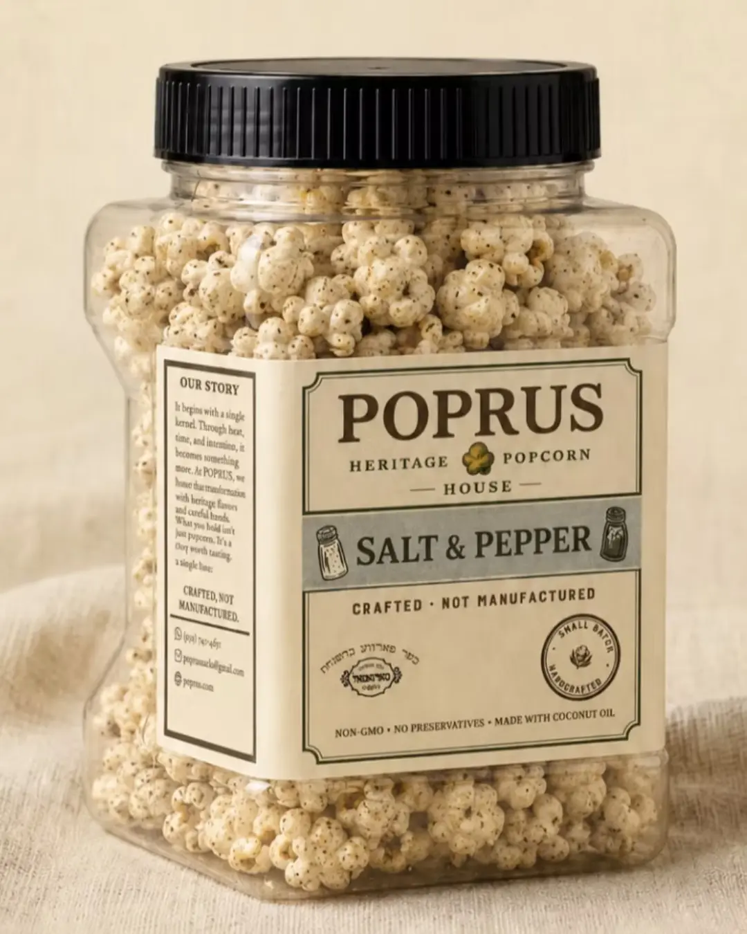 Poprus - Salt & Pepper Flavored Popcorn