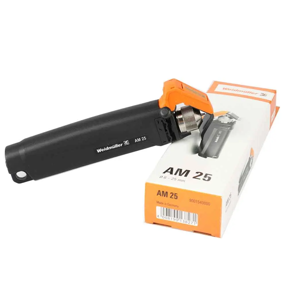 Weidmuller AM25 Manual Wire Cable Stripper, 6-25mm Capacity, Adjustable Depth Knob, User-Friendly Design, Versatile Sizes, for Precise Cable Management, Specialty Hand Tool
