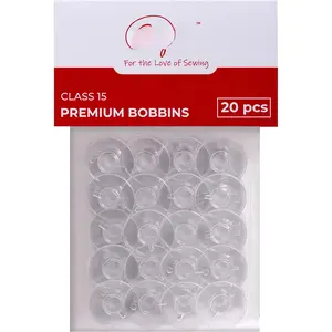 Class 15  Sewing Bobbins - Compatible Sewing Machine Bobbins for Brother, Singer, Janome, Kenmore - Taiwan Made - Packaged in  -  for Your Sewing Machine Supplies - 2518P