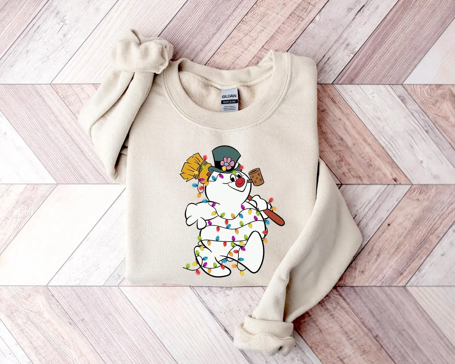 Frosty The Snowman Christmas Sweatshirt, Merry Christmas Tee, Snowman Shirt, Disneyland Christmas Frosty Shirt, Disneyland Kids Snowman Tee Crewneck Tops Underwear Women Lady Cotton Womenswear Clothing