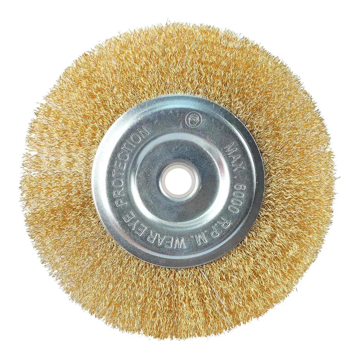 Wire Brush for Grinder - 6 Inch Fine Crimped Wire Wheel for Bench Grinder with 1/2" and 5/8" Arbor(0.012Inch Wire Size), Efficiently Polish Nuts, Bolts and Assorted Car Parts.Quesear