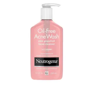 Neutrogena Pink Grapefruit Acne Wash with Vitamin C, 9.1 fl. oz - Cleanser for Oily Skin, Acne-Prone, Pore-Cleansing Face Wash Facial Skincare