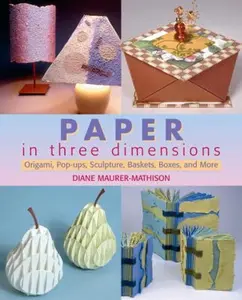 USED-Paper in Three Dimensions: Origami, Pop-Ups, Sculpture, Baskets, Boxes, and More by Diane V. Maurer-Mathison (Paperback)