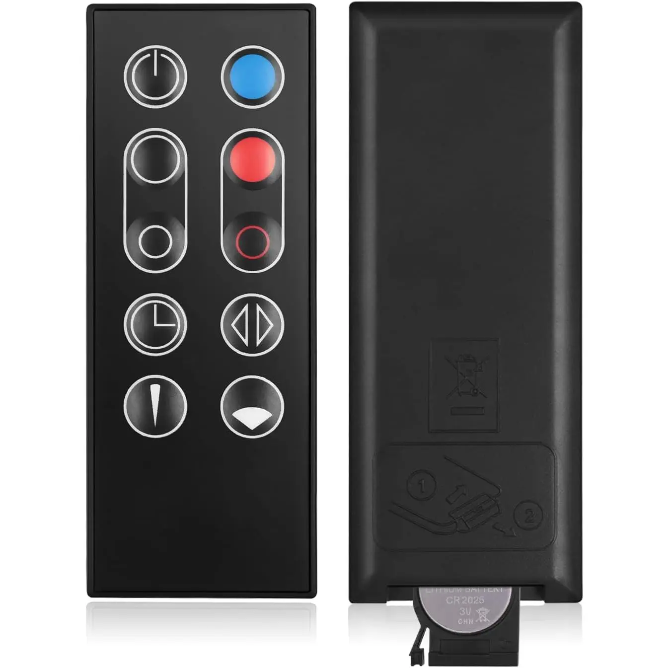966538-01 Replacement Remote Control for Dyson Fan,Compatible with Dyson AM09 Hot + Cool Hter Tower Fan with Magnetic with Battery