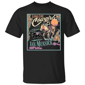 Ian Munsick Merch Ian Munsick Long Live T Shirt Black Tee Shirts