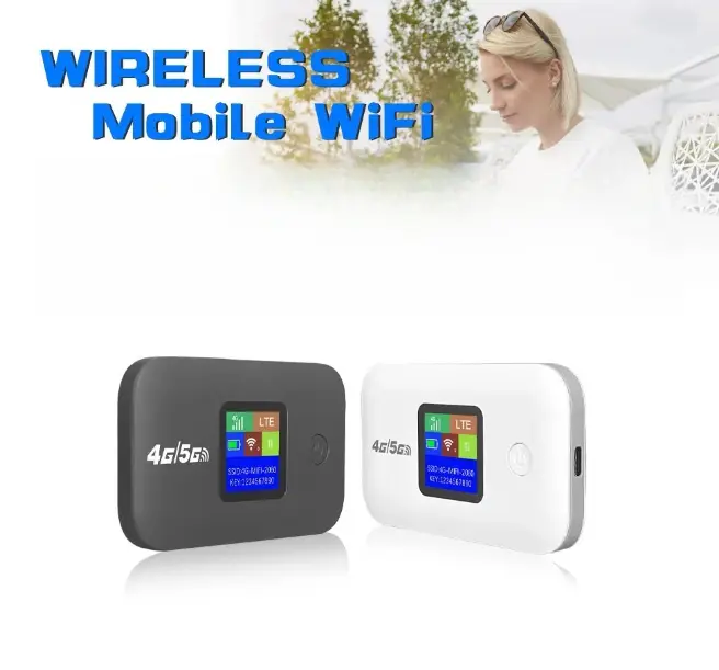 Portable 4G 5G Mini Hotspot Pocket Wi-Fi 2026 with Sim Card Slot, 300Mbps Speed, LED Display, Stable Connection, Supports 10 Devices for Outdoor RV & Sports Use (Camping Essential)