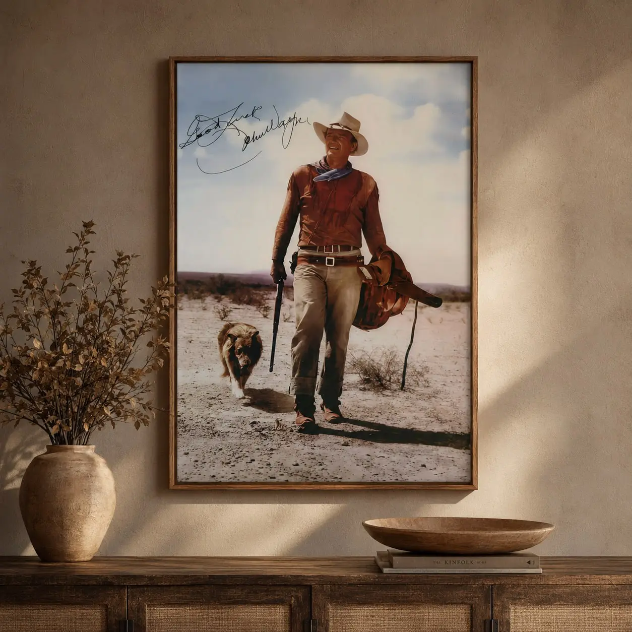 John Wayne Hondo & Sam Poster, Classic Western Movie Wall Art, Cowboy Film Decor, Vintage Frontier Print