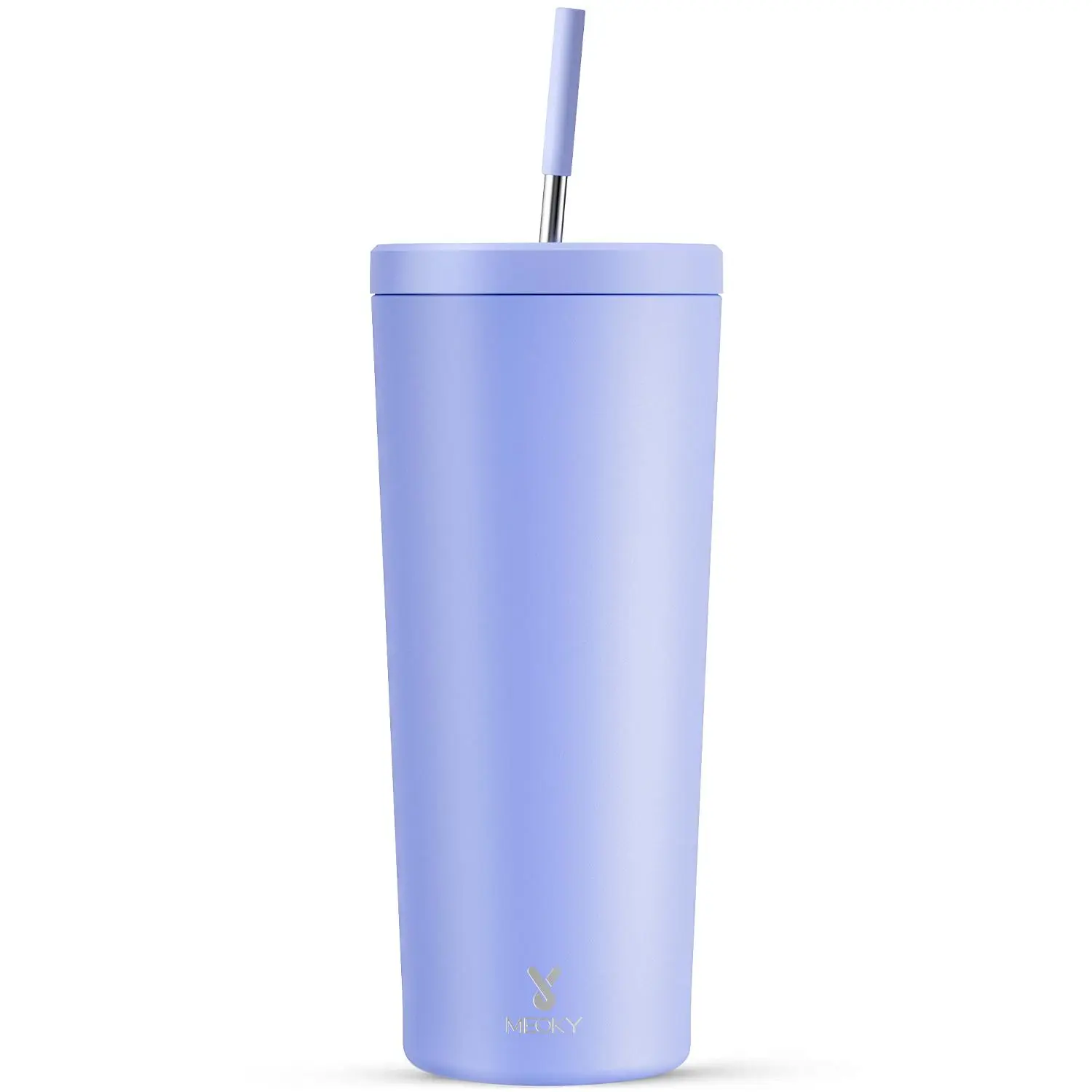 Summervibes,MEOKY 24 oz stainless steel car water bottle, 24-hour refrigeration, double-mouth design, non-slip base,Insulated Tumbler Insulated Cup coffee mug Blue And Pink Gradient.Mother's Day & Father's Day Gifts