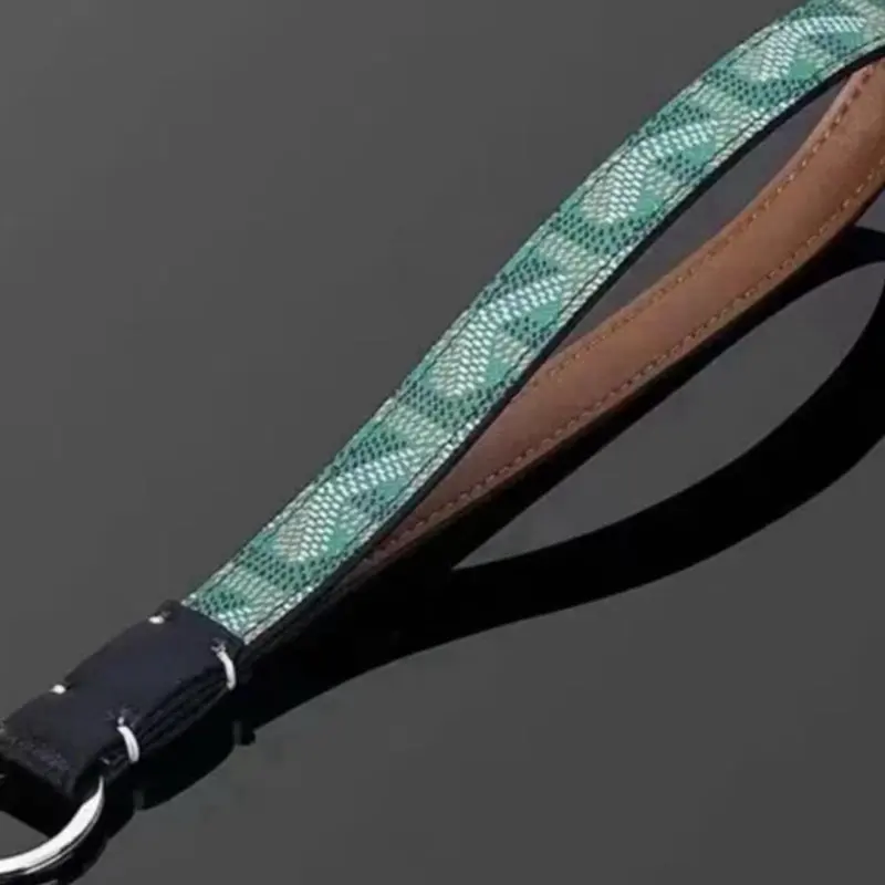 Wristlet Keychain Strap Everyday Key Holder with Stylish Teal Snake Print and Durable Leather Accents
