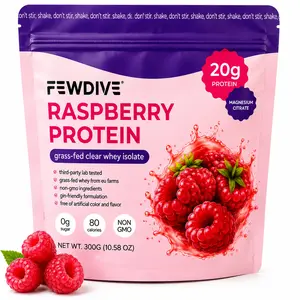 FEWDIVE Fitness Grass-Fed Whey Protein Concentrate & Isolate Powder - 300g Dietary Fitness Supplement with Clean Protein Scoop for Active Individuals