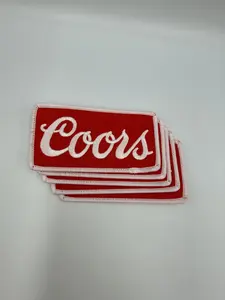 "Coors Red" Iron on Patch